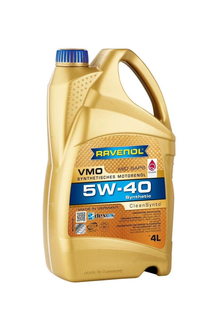 фото Моторное масло ravenol vmo new 5w40 4 л