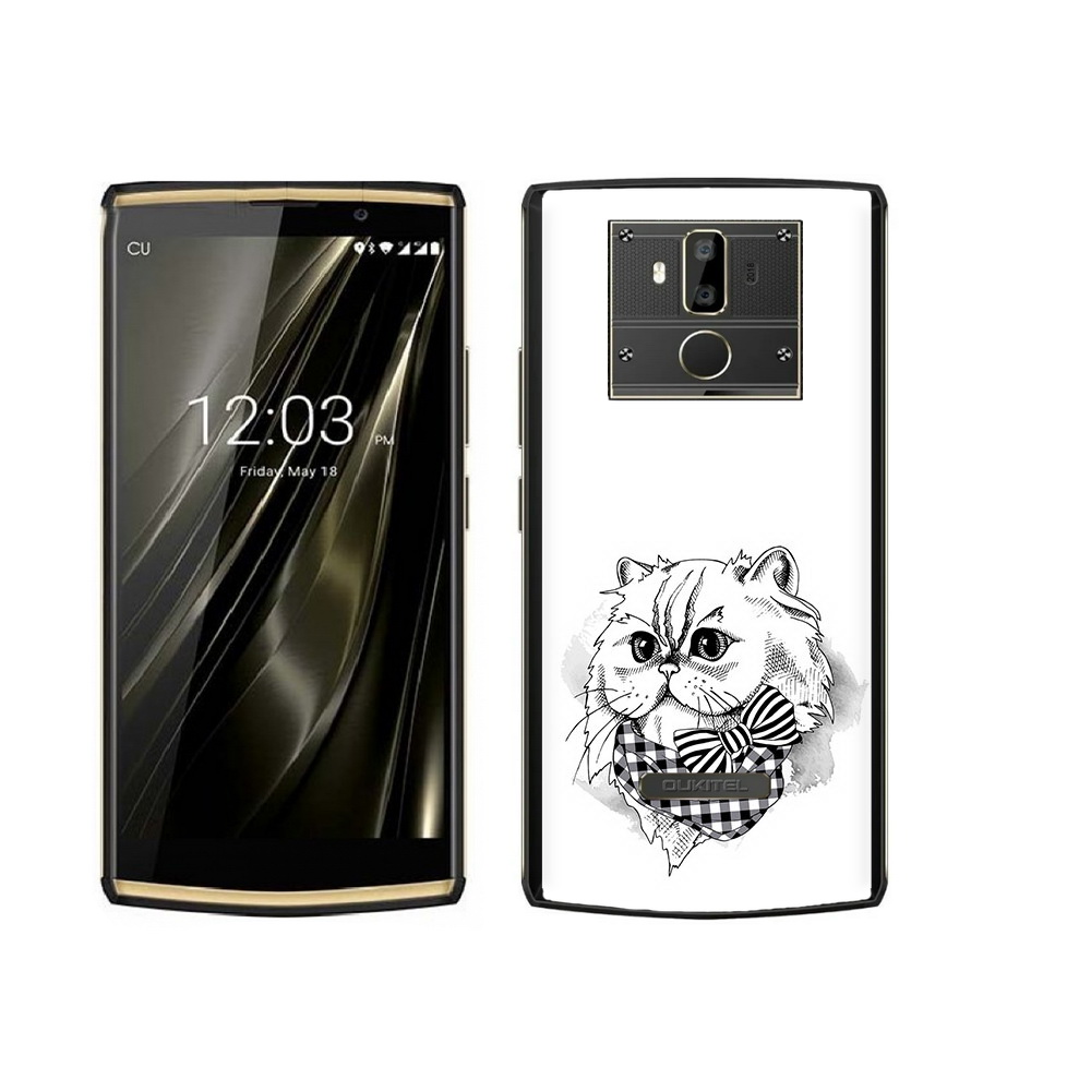 

Чехол MyPads Tocco для Oukitel K7 нарисованная красивая кошечка, Прозрачный, Tocco