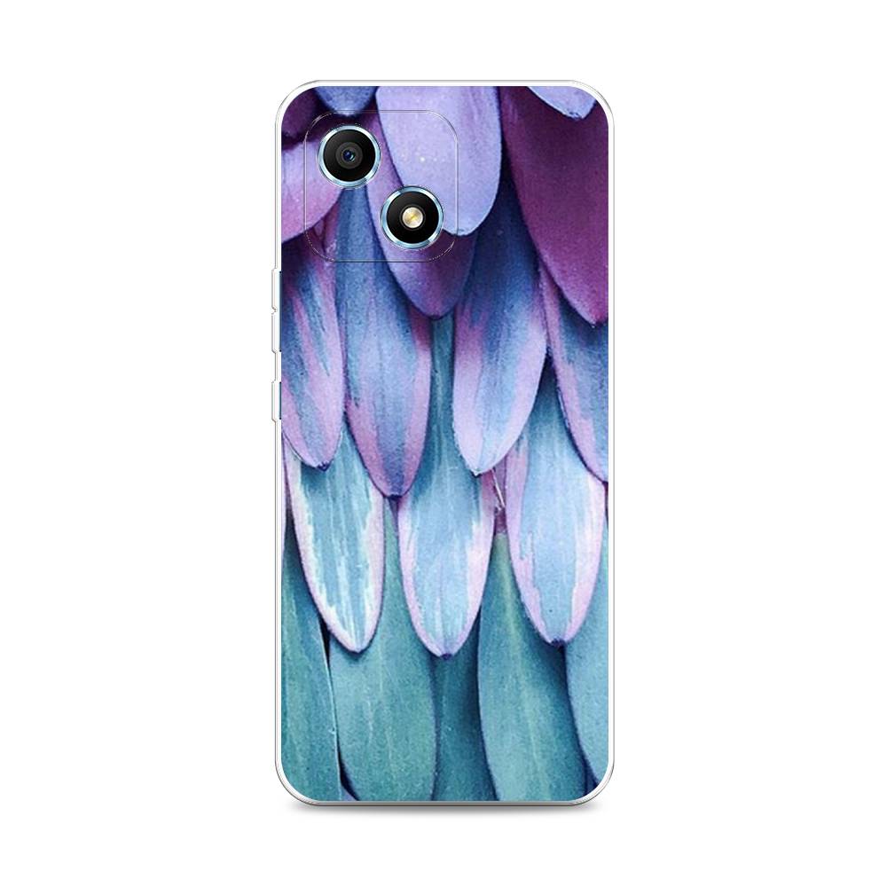 

Чехол на Honor Play 30 "Синее перо", Фиолетовый;голубой, 6108750-3