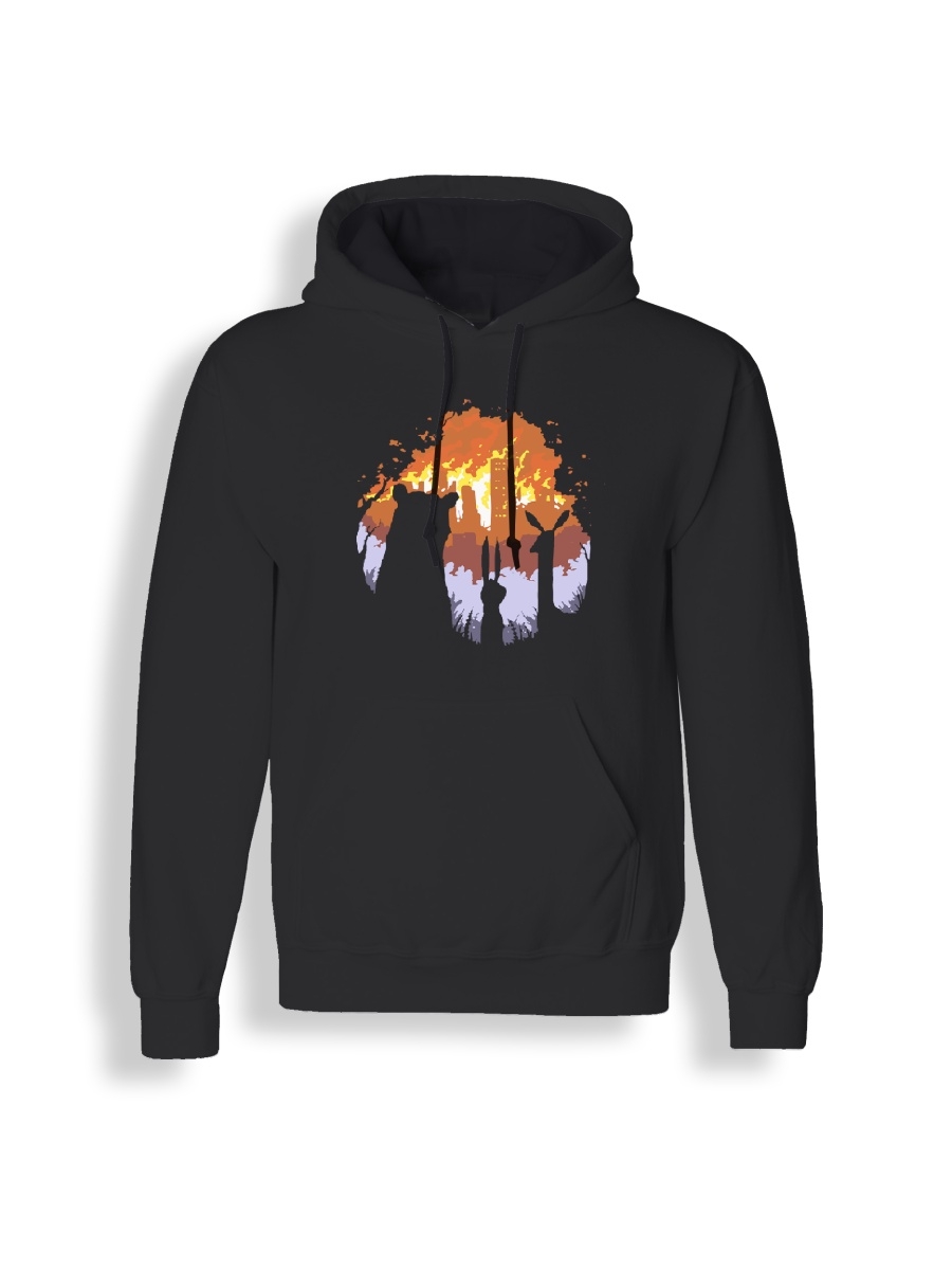 

Худи унисекс СувенирShop Звери в лесу/Animals 1 черное 2XL, "Звери в лесу/Animals" 1