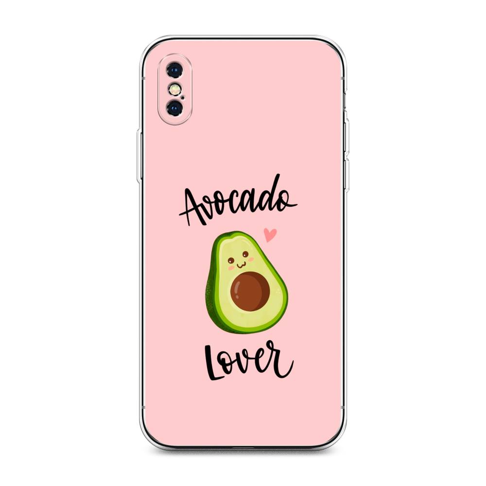 

Чехол на Apple iPhone XS Max "Avocado lover", Розовый;зеленый, 11950-6