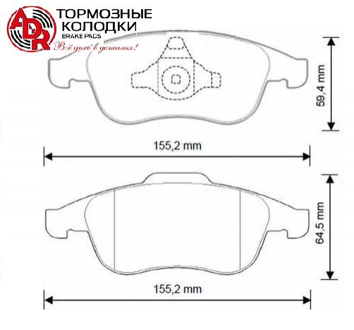 

Колодки Тормозные Передние Lada Vesta Sport, Renault Duster Ii, Captur, D280 Мм., Oem 4406