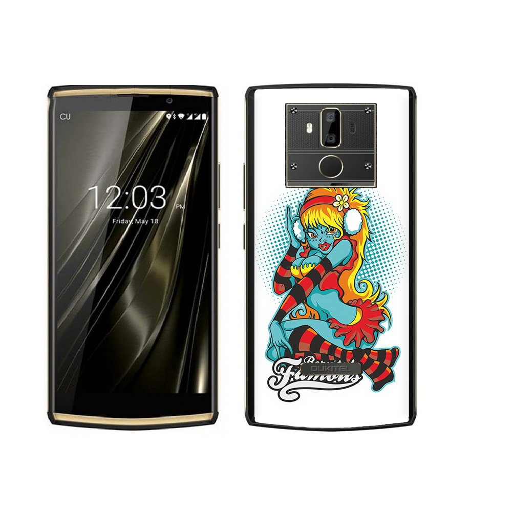 

Чехол MyPads Tocco для Oukitel K7 нарисованная девушка в наушниках, Прозрачный, Tocco