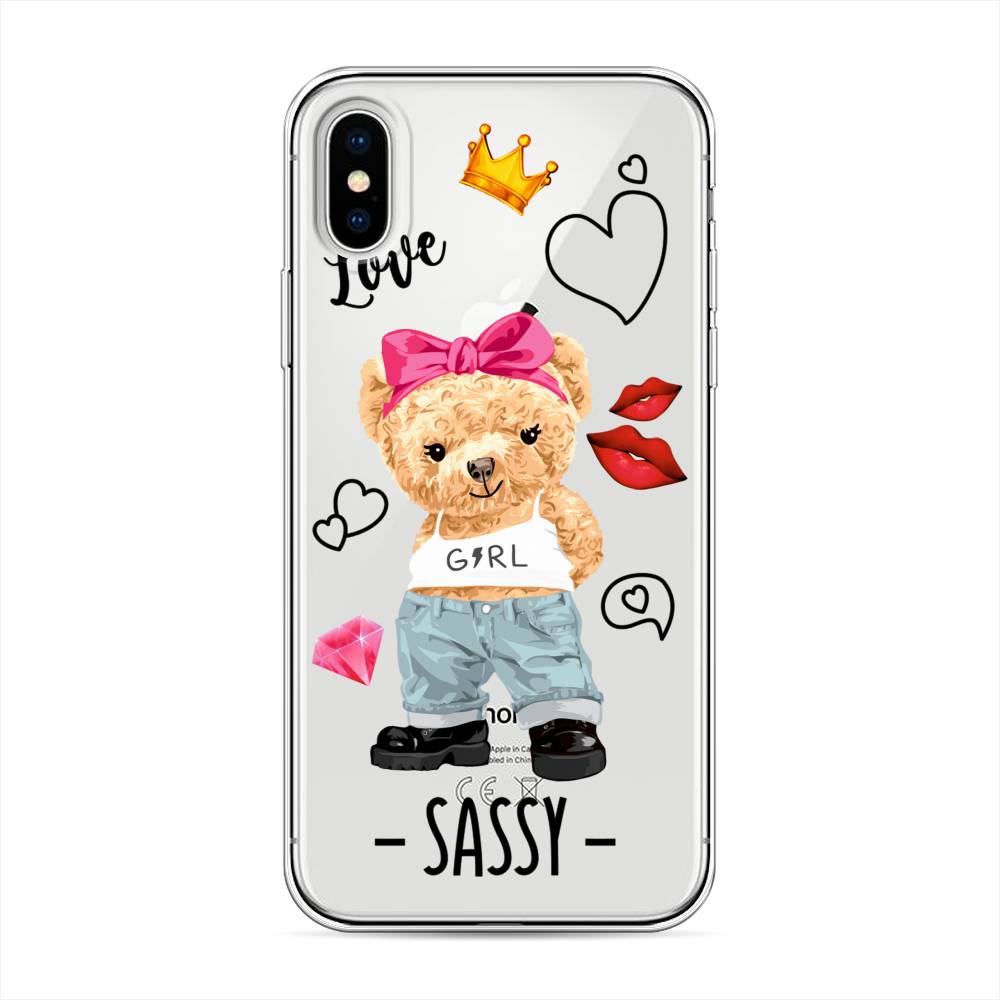

Чехол на Apple iPhone XS "Sugar Mommy", Голубой;белый;розовый, 11850-6