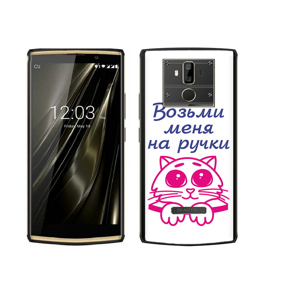 

Чехол MyPads Tocco для Oukitel K7 мяу, Прозрачный, Tocco