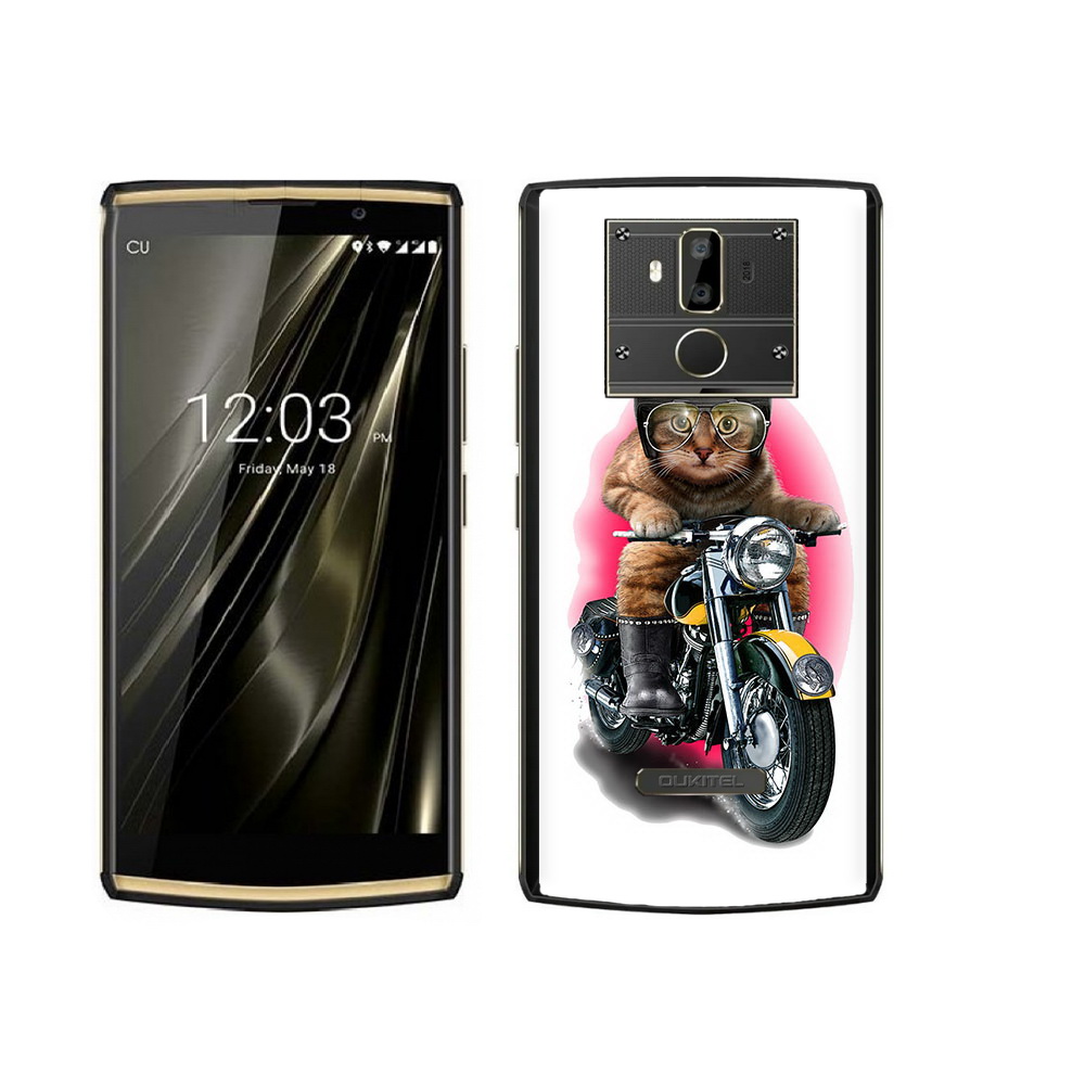 

Чехол MyPads Tocco для Oukitel K7 мото-кот, Прозрачный, Tocco