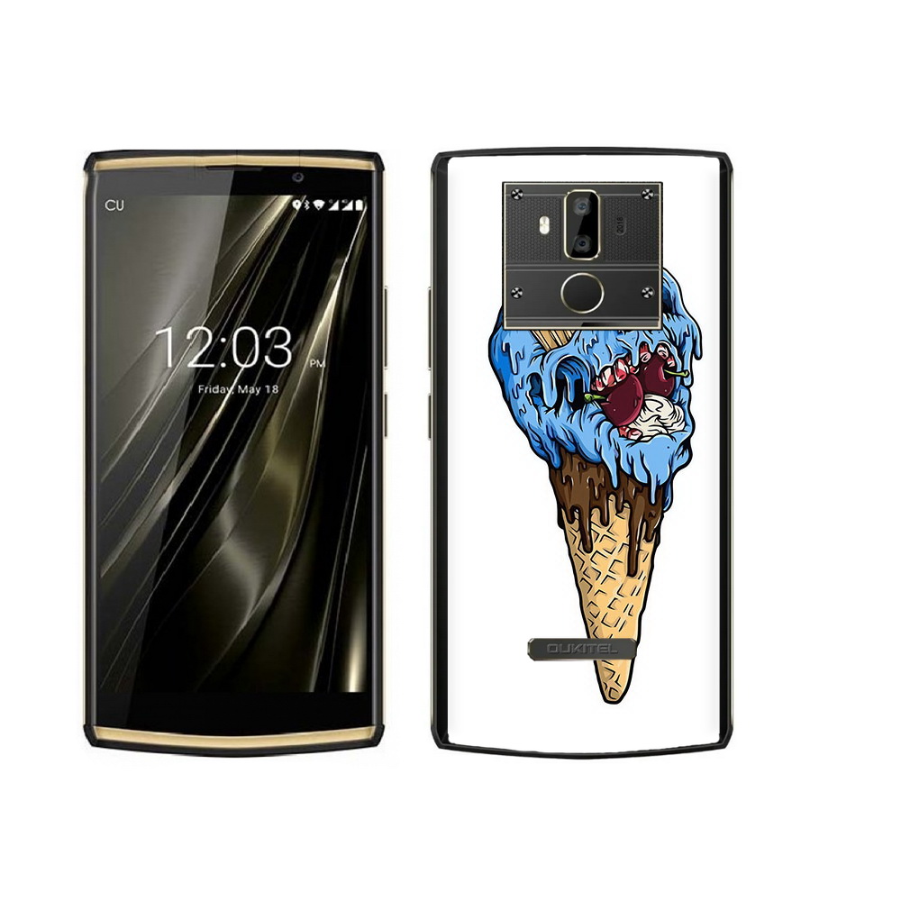

Чехол MyPads Tocco для Oukitel K7 мороженное череп, Прозрачный, Tocco