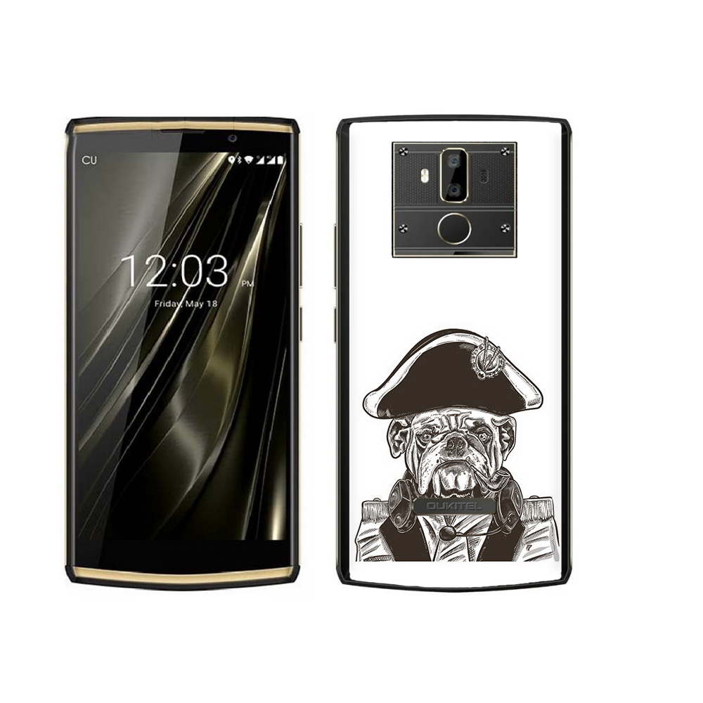 

Чехол MyPads Tocco для Oukitel K7 мопс генерал, Прозрачный, Tocco