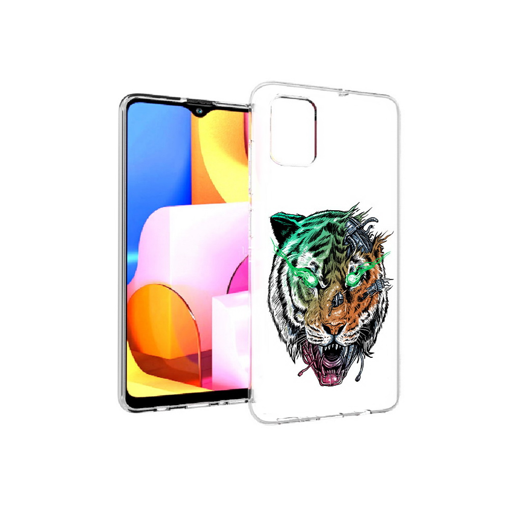 

Чехол MyPads Tocco для Samsung Galaxy A71 робо-тигр (PT142122.485.584), Прозрачный, Tocco