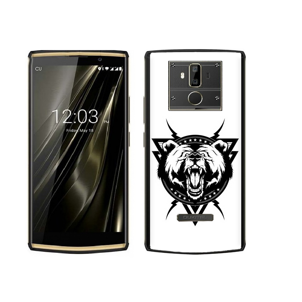 

Чехол MyPads Tocco для Oukitel K7 медведь в треугольнике, Прозрачный, Tocco