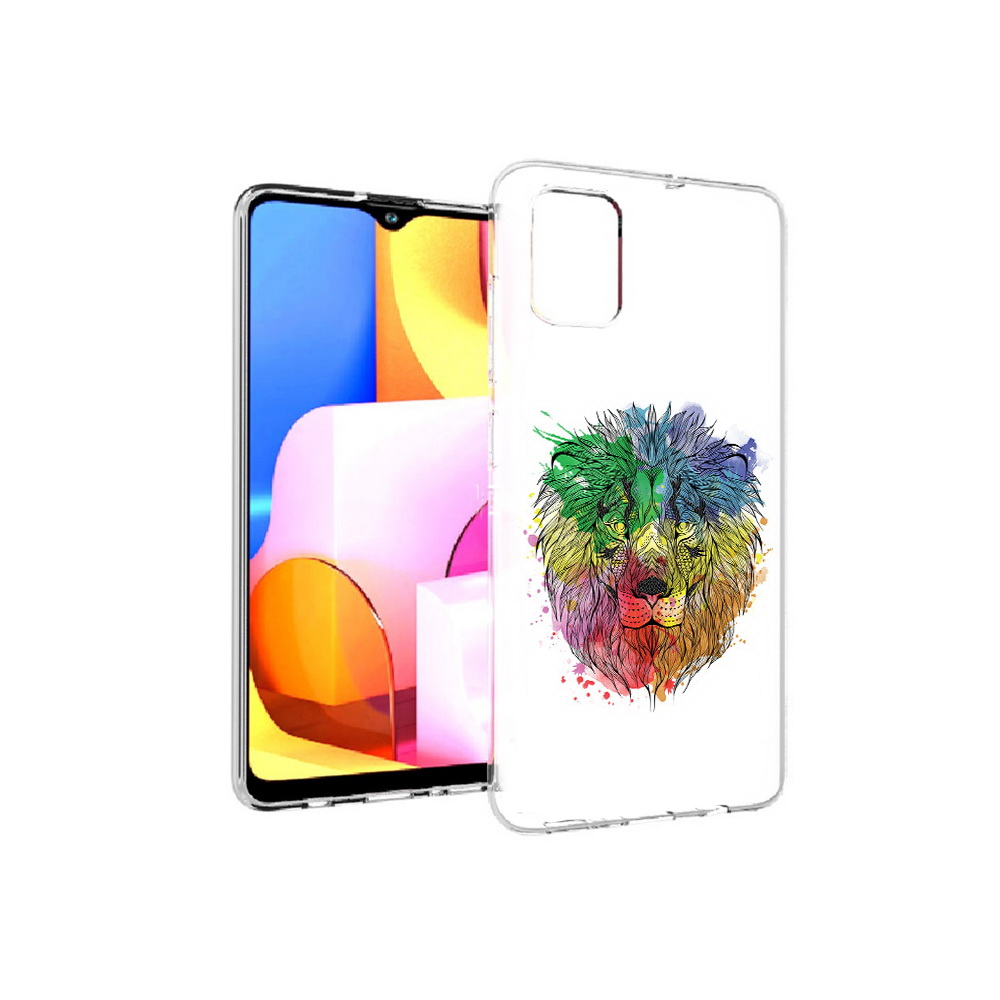 

Чехол MyPads Tocco для Samsung Galaxy A71 разноцветный гордый лев (PT142122.485.573), Прозрачный, Tocco