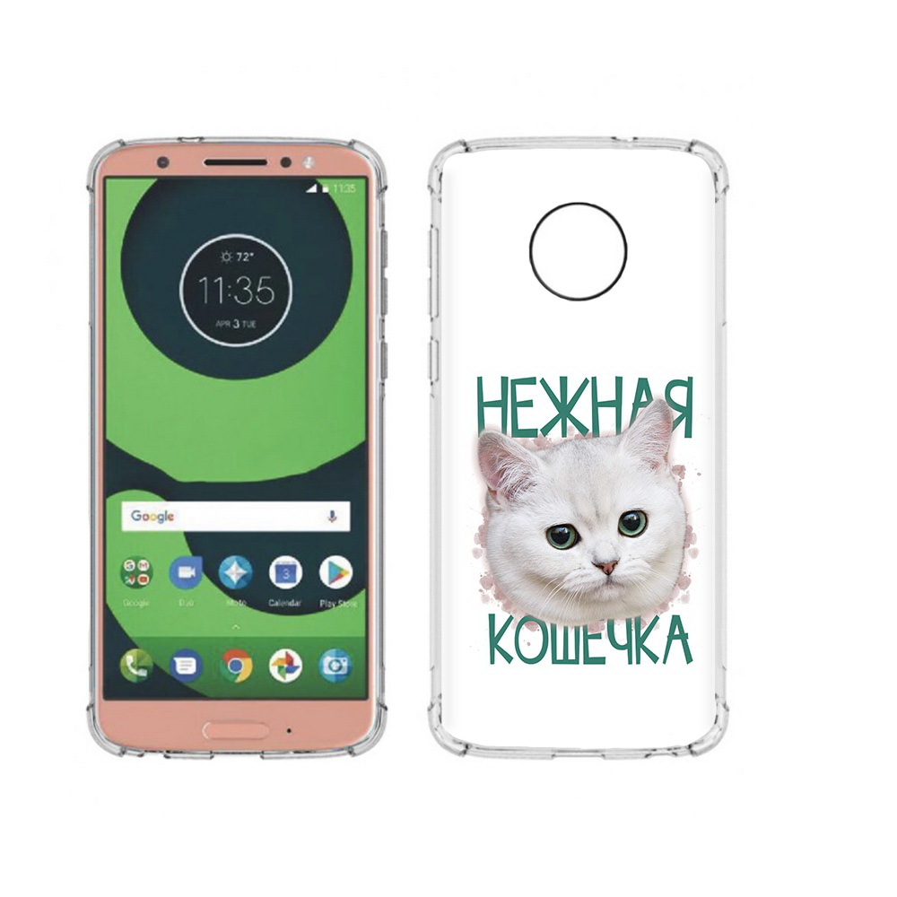 

Чехол MyPads Tocco для Motorola Moto G6 нежная кошечка (PT99805.376.520), Прозрачный, Tocco