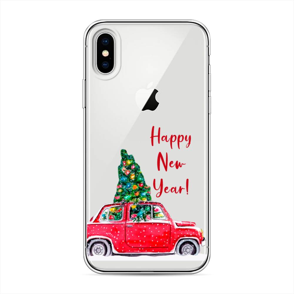 

Чехол для Apple iPhone XS "Happy New Year", Красный;зеленый, 11850-5
