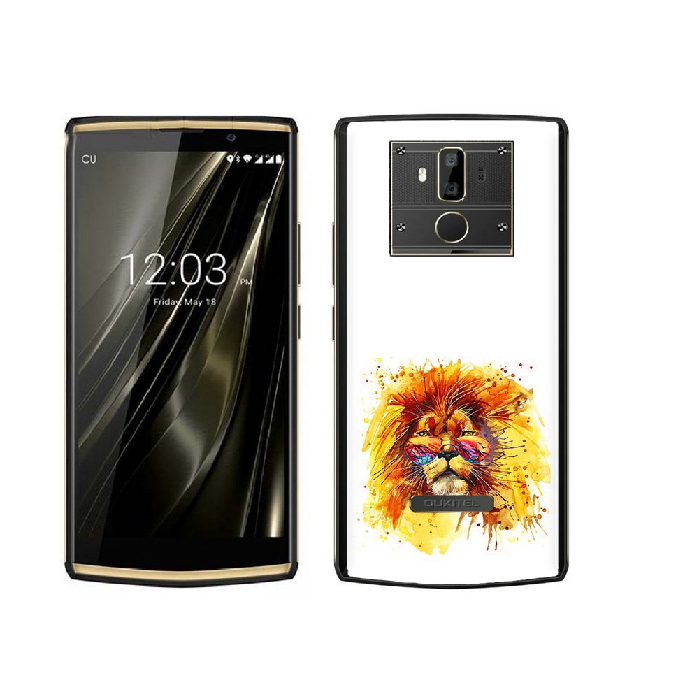 

Чехол MyPads Tocco для Oukitel K7 лев в очках, Прозрачный, Tocco