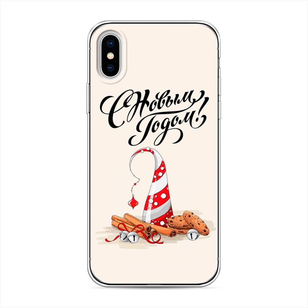 

Чехол на Apple iPhone XS "Подарки на Новый Год", Бежевый;красный;черный, 11850-5