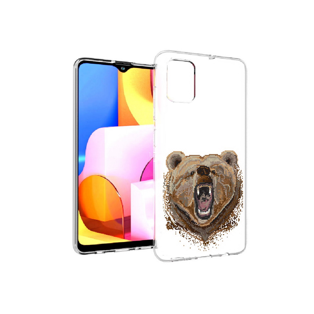 

Чехол MyPads Tocco для Samsung Galaxy A71 пиксельный медведь (PT142122.485.539), Прозрачный, Tocco