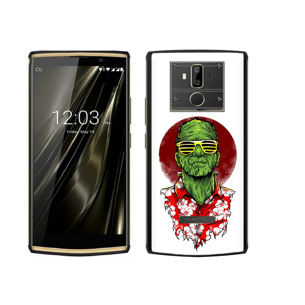 

Чехол MyPads Tocco для Oukitel K7 крутой зеленый мужчина в очках, Прозрачный, Tocco