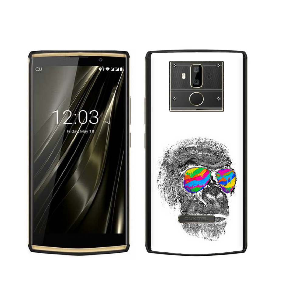 

Чехол MyPads Tocco для Oukitel K7 крутая обезьяна в очках, Прозрачный, Tocco