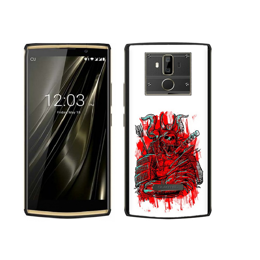 

Чехол MyPads Tocco для Oukitel K7 красный скелет воин, Прозрачный, Tocco