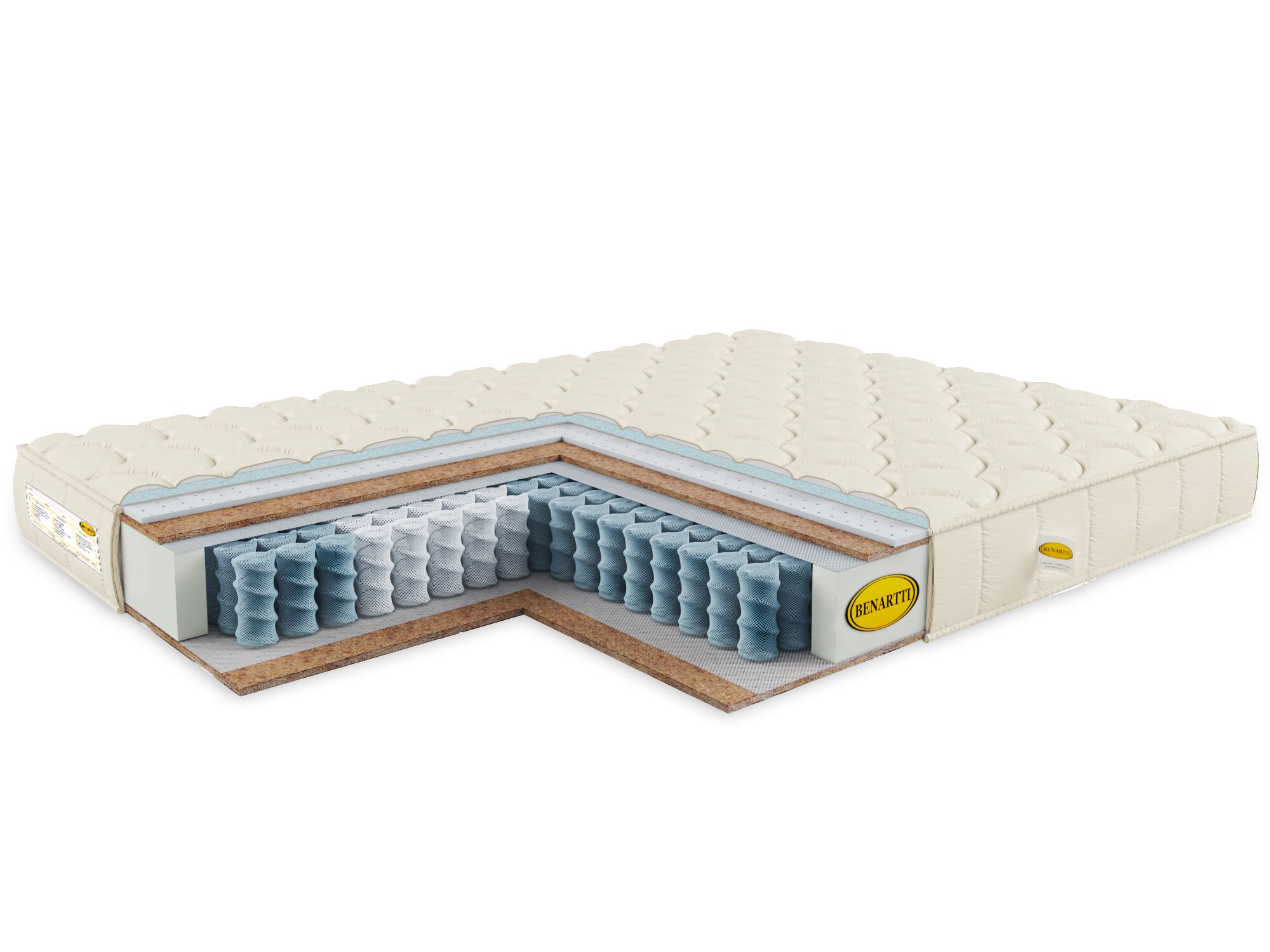 

Матрас Benartti Optimal Duo TFK 105x200, Бежевый, Optimal Duo TFK