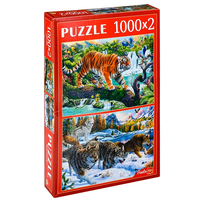 

Наборы пазлов Рыжий кот 2в1 1000+1000 Животные №3 ХП1000-4314