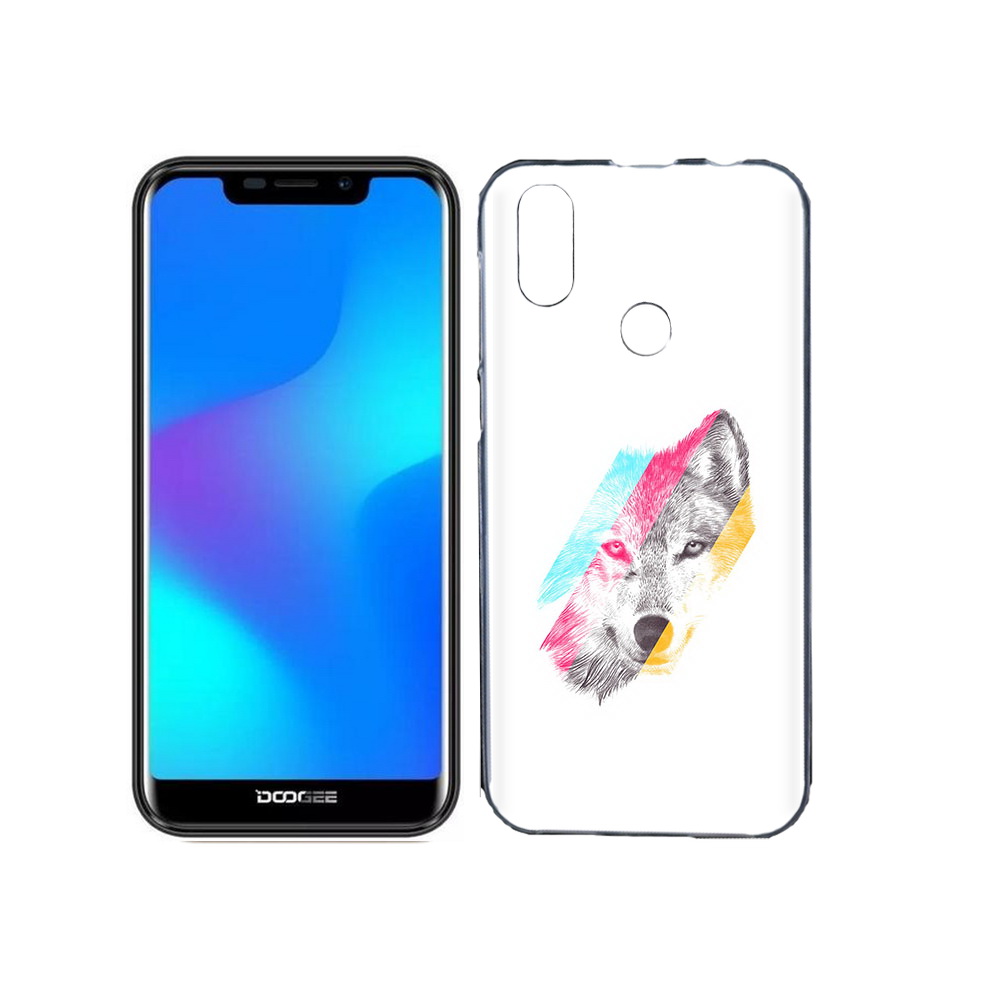 

Чехол MyPads Tocco для Doogee X70 волк градиент, Прозрачный, Tocco