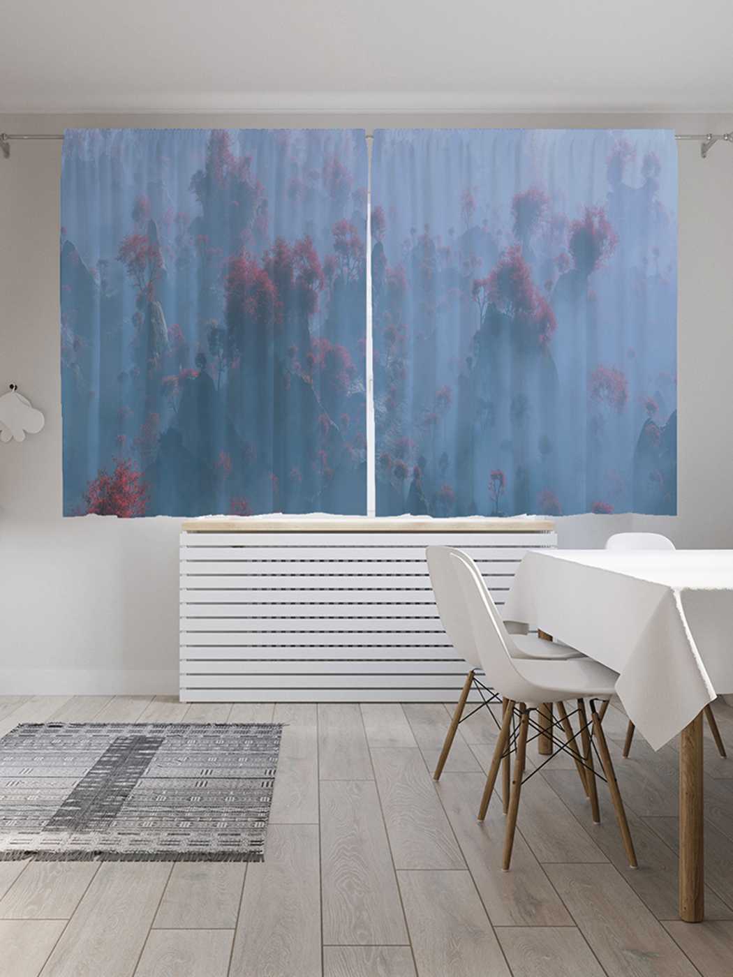 

Классические шторы JoyArty "Туманные леса", серия Oxford DeLux, 2 полотна 145x180 см, Туманные леса