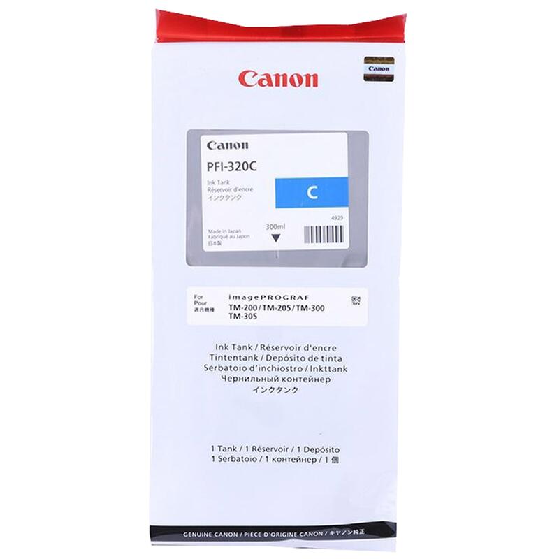 

Картридж для струйного принтера CANON PFI-320 C голубой, оригинальный, PFI-320 C
