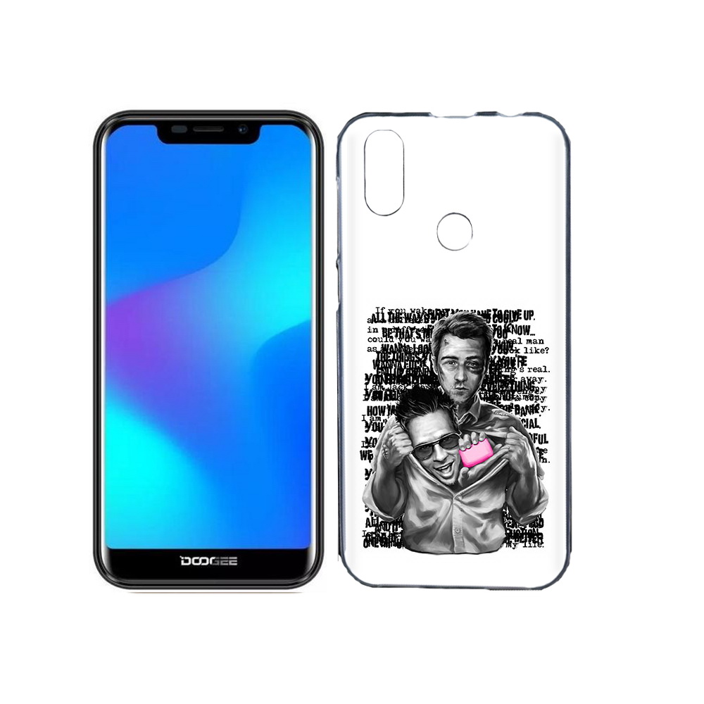

Чехол MyPads Tocco для Doogee X70 бойцовский клуб, Прозрачный, Tocco