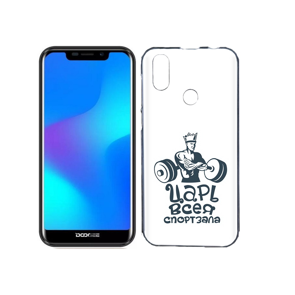 

Чехол MyPads Tocco для Doogee X70 бодибилдинг царь спортзала, Прозрачный, Tocco