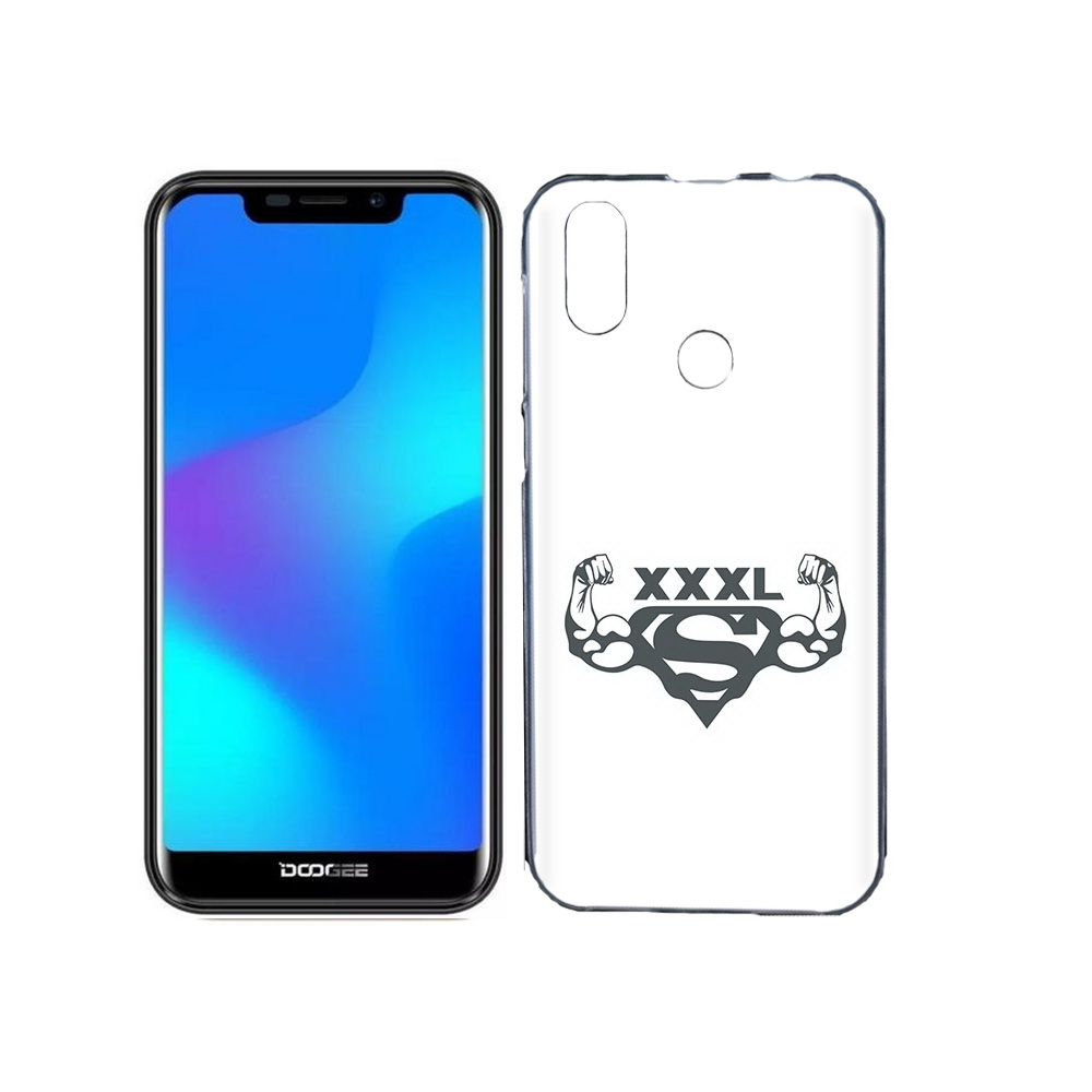 

Чехол MyPads Tocco для Doogee X70 бодибилдинг супермен, Прозрачный, Tocco