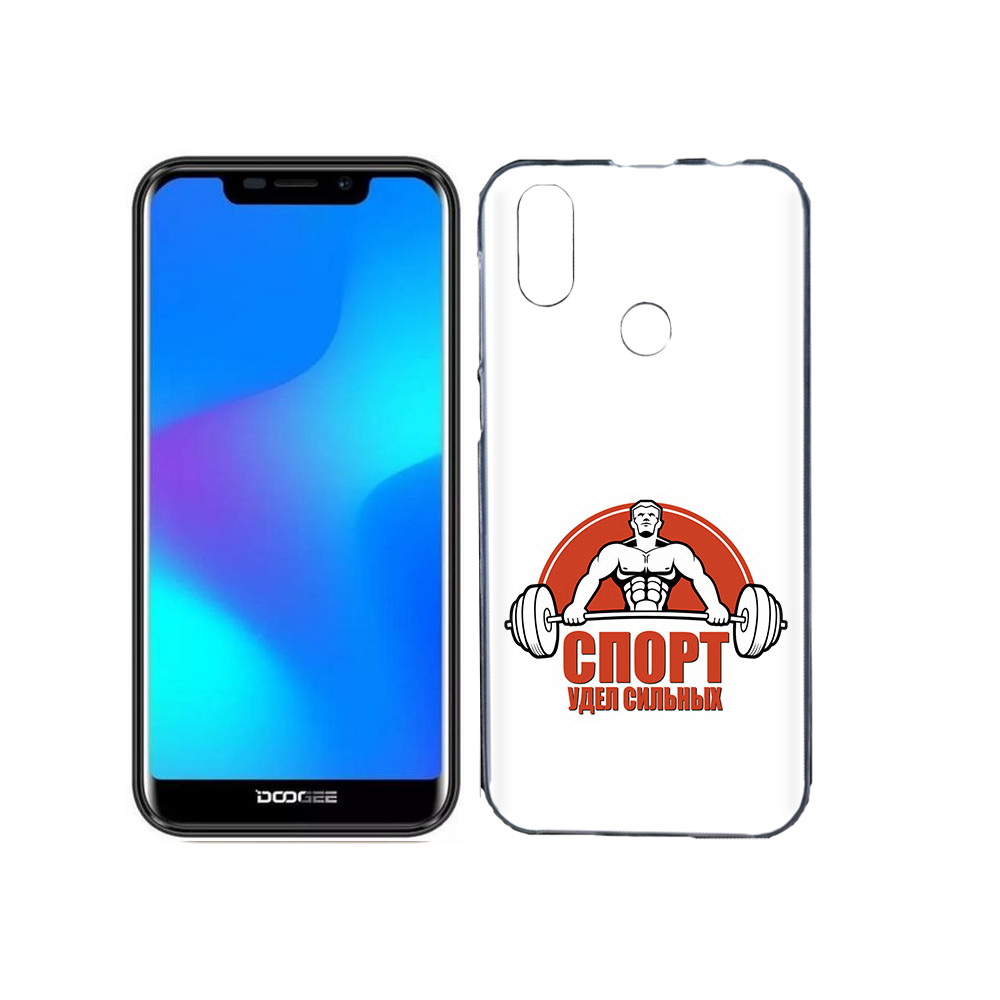 

Чехол MyPads Tocco для Doogee X70 бодибилдинг спорт, Прозрачный, Tocco