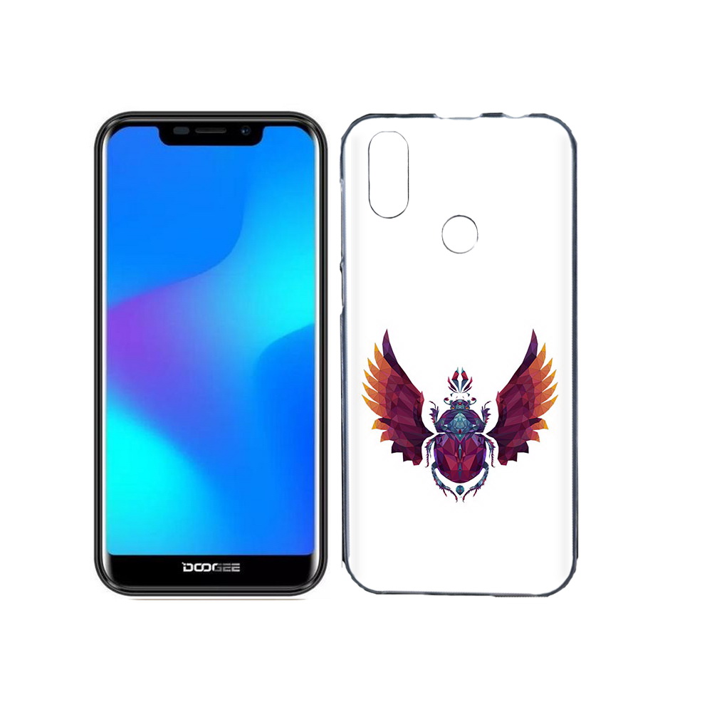 

Чехол MyPads Tocco для Doogee X70 алмазный скоробей, Прозрачный, Tocco