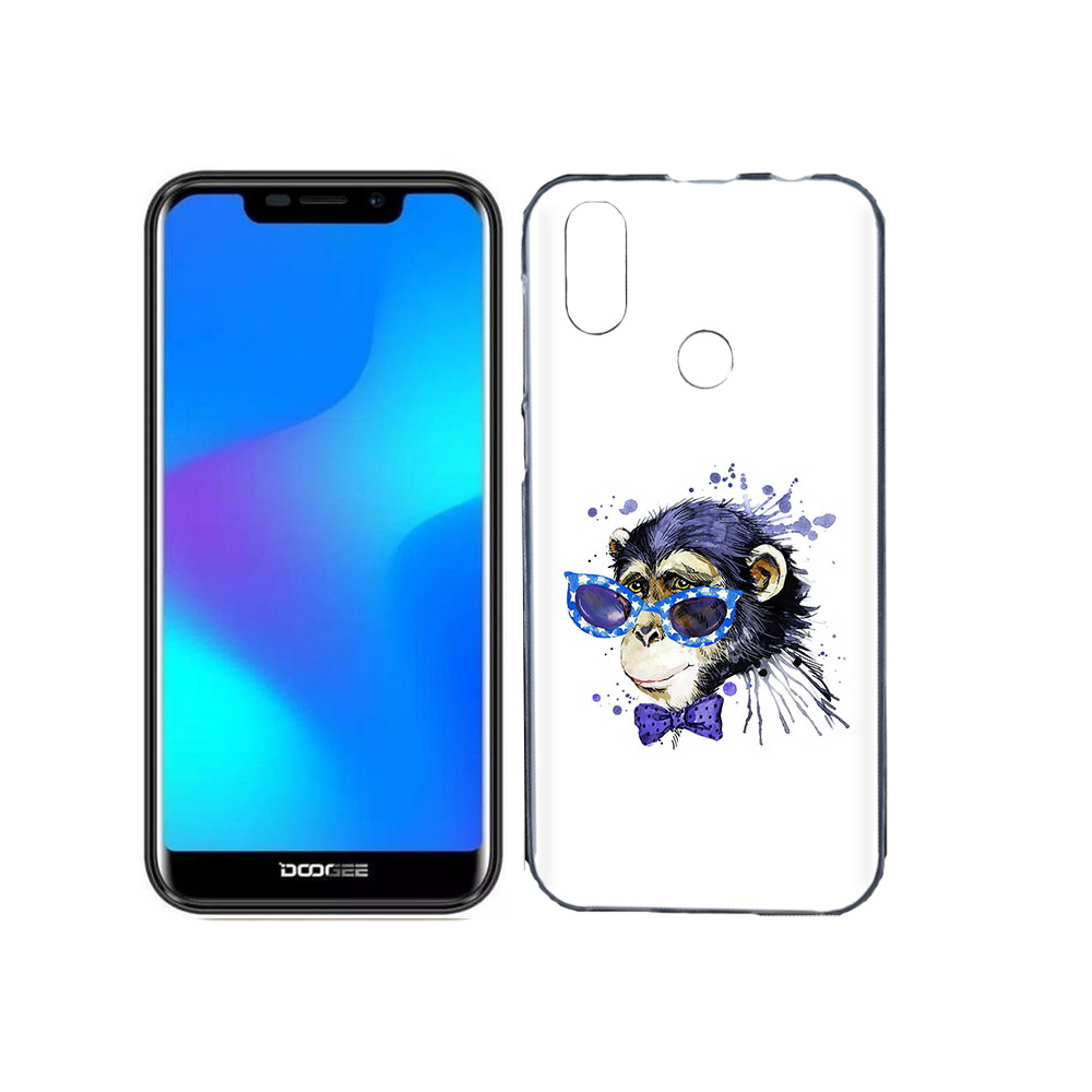 

Чехол MyPads Tocco для Doogee X70 акварельная обезьяна, Прозрачный, Tocco