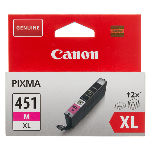 

Картридж для струйного принтера CANON CLI-451XLM пурпурный, оригинальный, CLI-451XLM