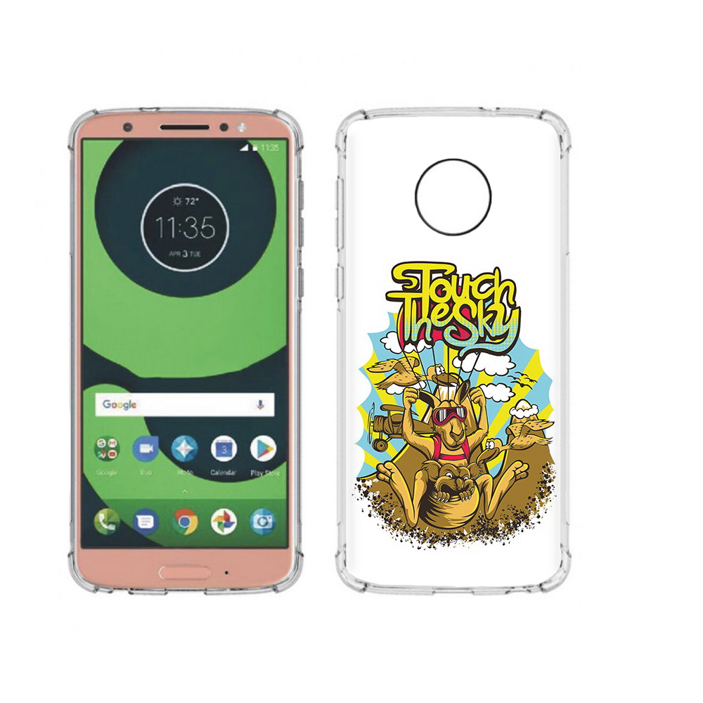 фото Чехол mypads tocco для motorola moto g6 нарисованное кенгуру комикс (pt99805.376.505)