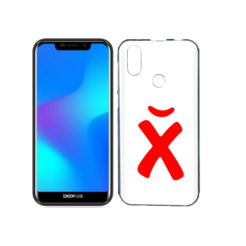 

Чехол MyPads Tocco для Doogee X70 абстракция буква х, Прозрачный, Tocco
