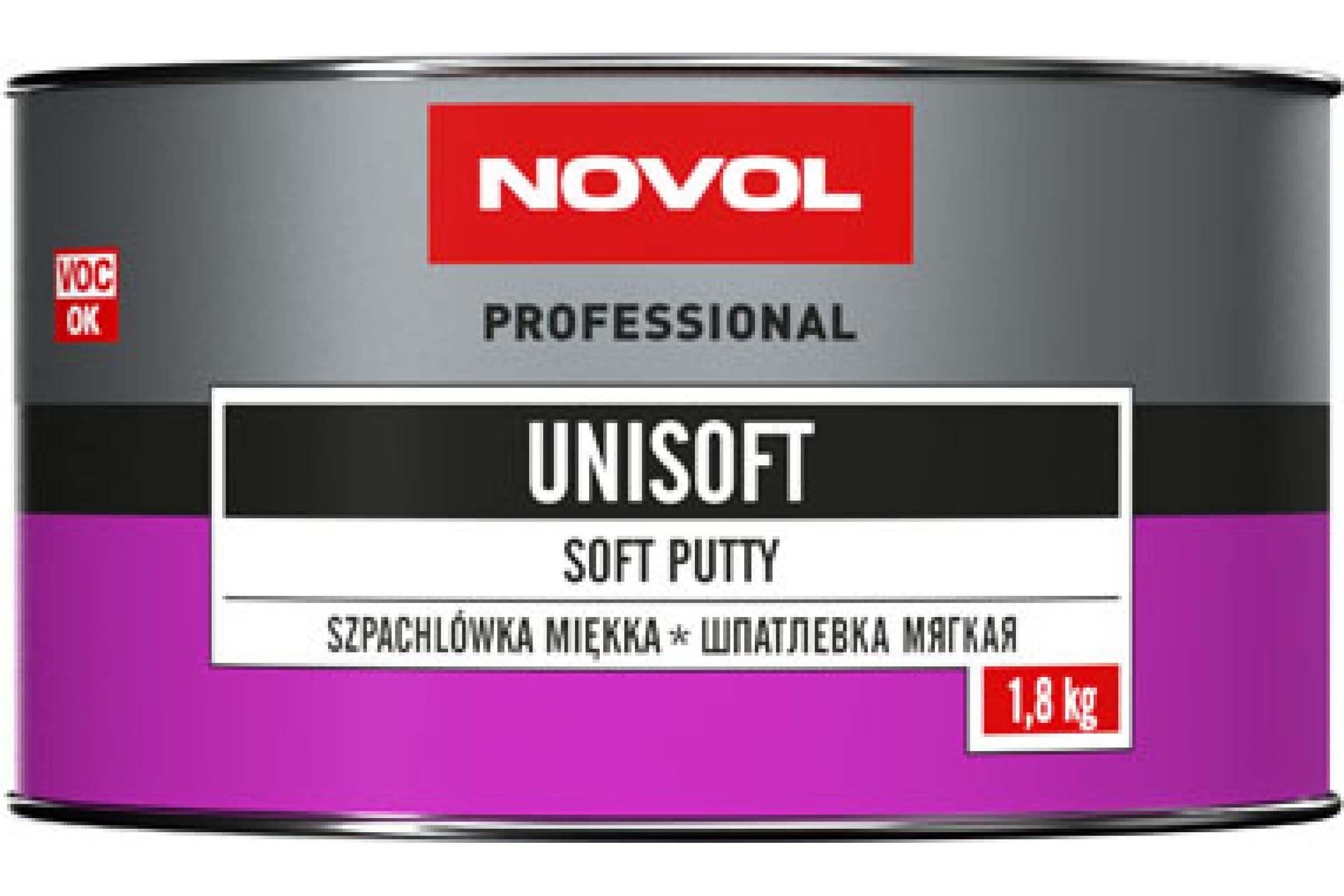 Шпатлевка Novol UNISOFT мягкая 1.8 кг X6119541