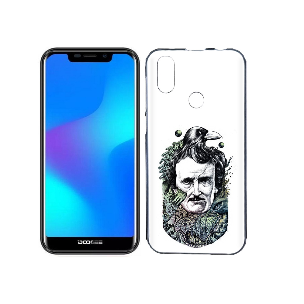 

Чехол MyPads Tocco для Doogee X70 Эдгар Аллан с вороном, Прозрачный, Tocco