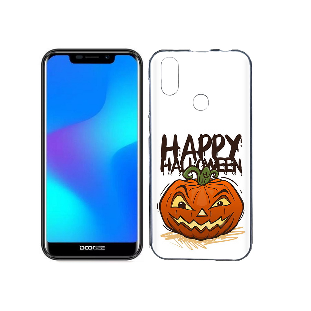 

Чехол MyPads Tocco для Doogee X70 Хэллоуин счастливый, Прозрачный, Tocco