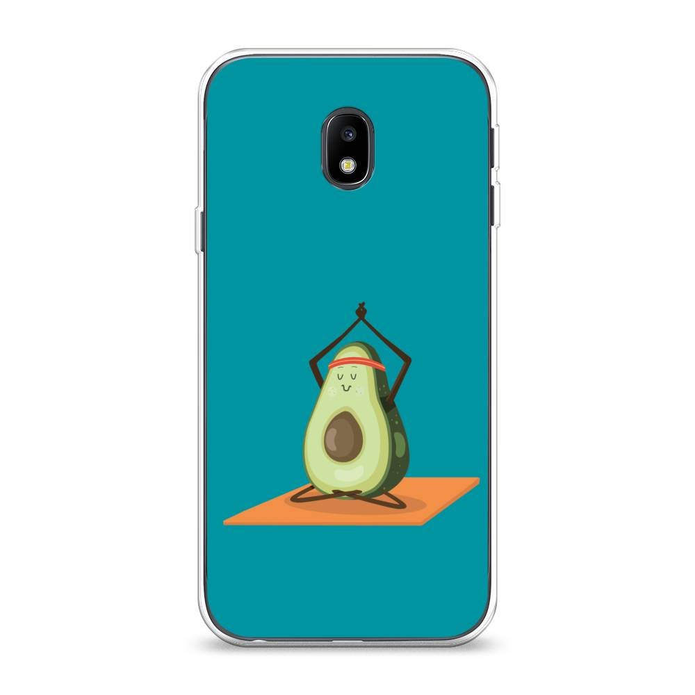 

Чехол на Samsung Galaxy J3 2017 "Расслабься с авокадо", Голубой, 22550-6