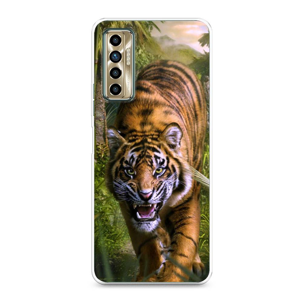 

Чехол для Tecno Camon 17P "Тигр в джунглях 2", Оранжевый;зеленый, 300150-1
