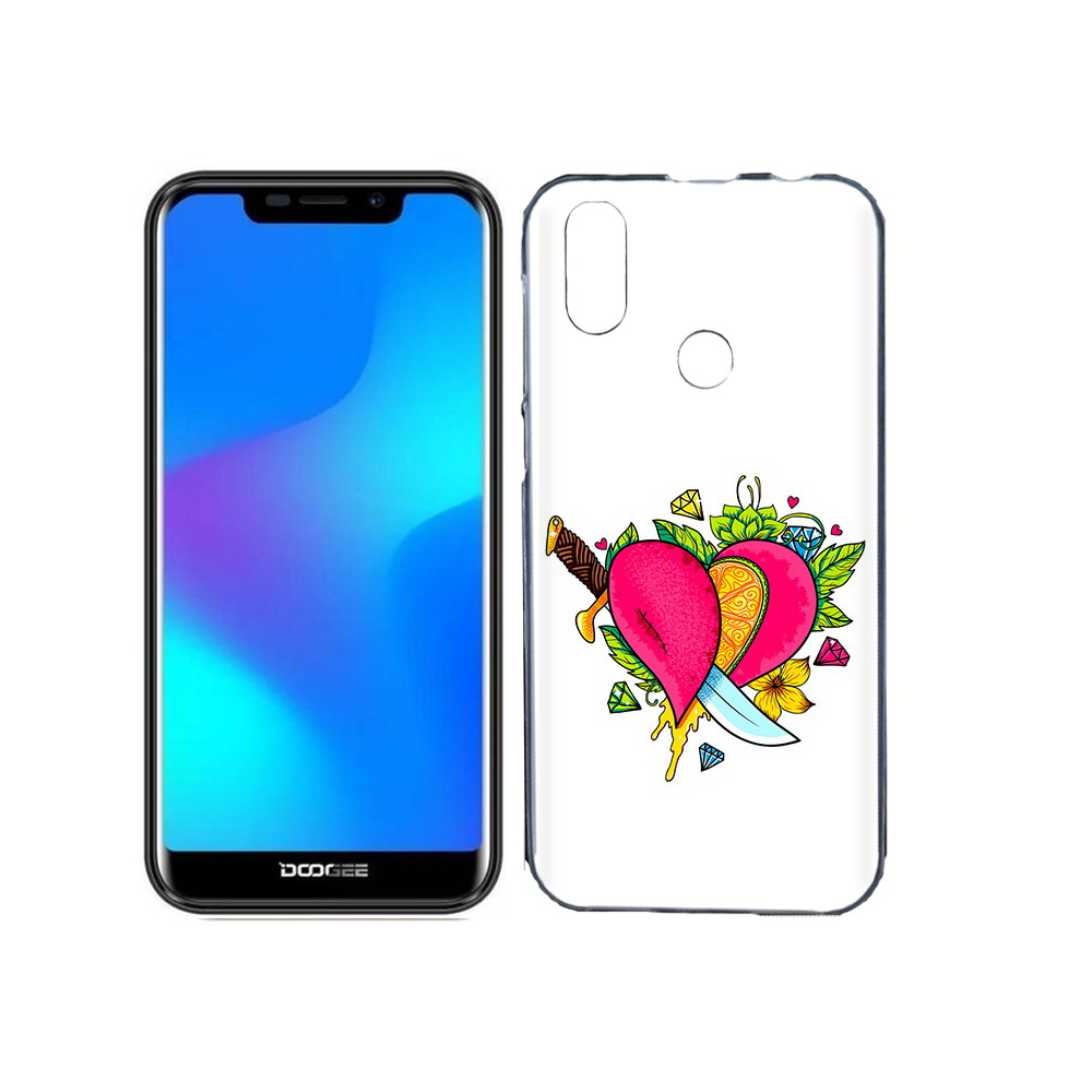 

Чехол MyPads Tocco для Doogee X70 Фруктовое сердце, Прозрачный, Tocco