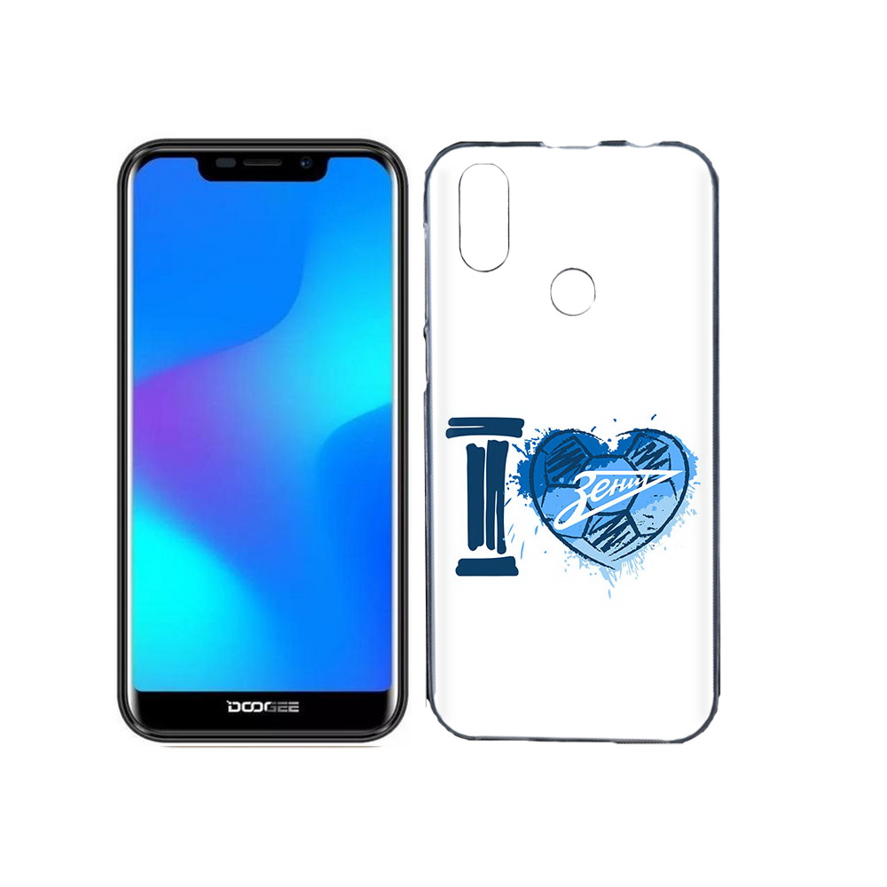 

Чехол MyPads Tocco для Doogee X70 ФК я люблю зенит, Прозрачный, Tocco