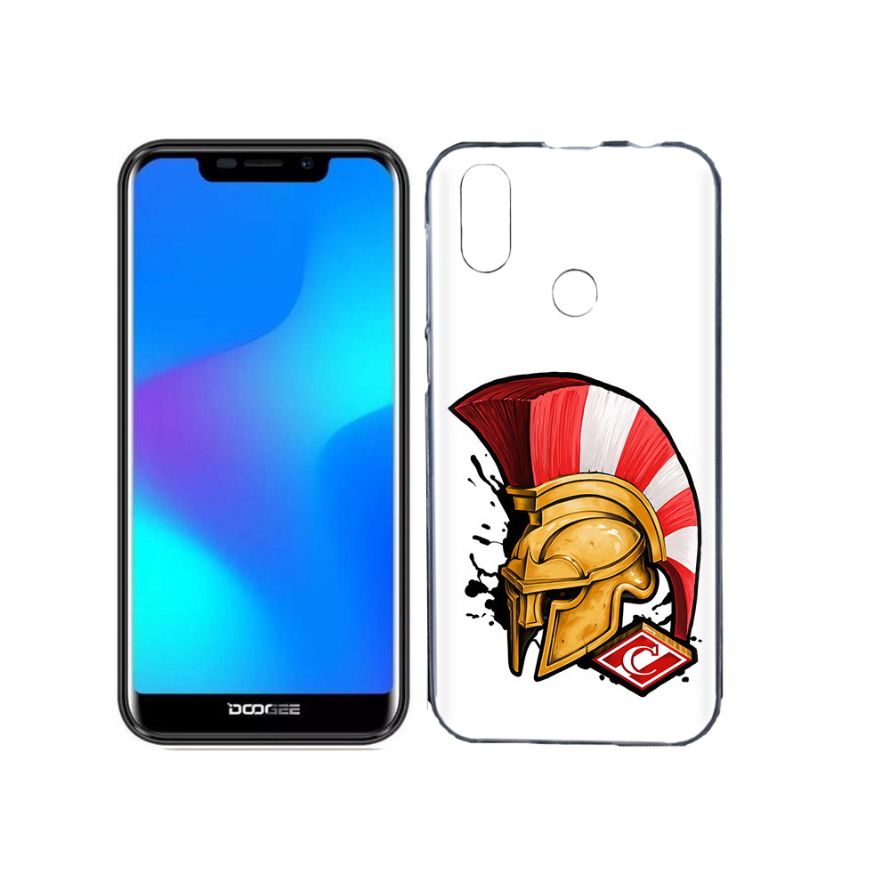 

Чехол MyPads Tocco для Doogee X70 ФК спартак шлем, Прозрачный, Tocco