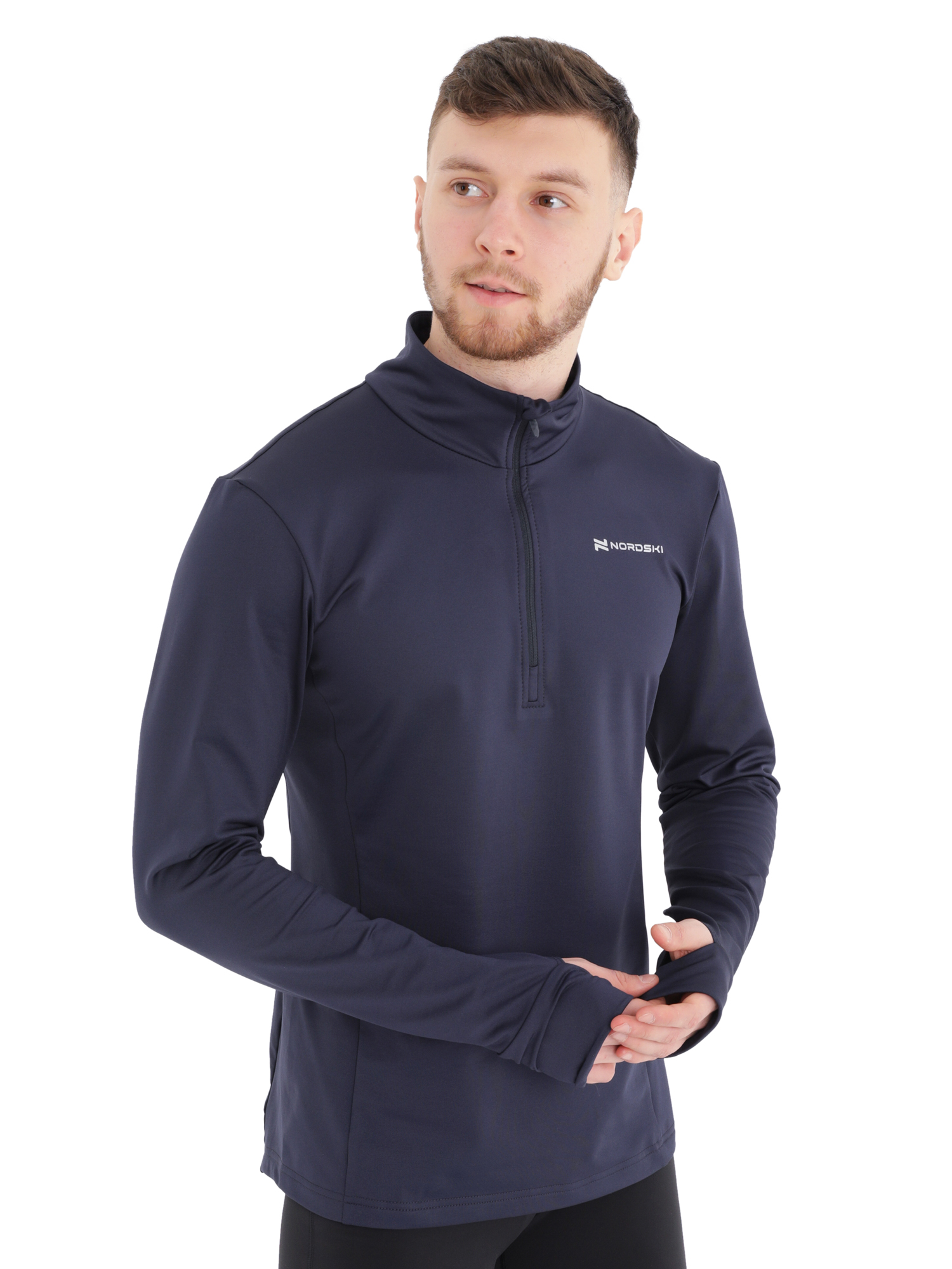 

Лонгслив мужской NordSki Warm M синий 50, Warm M
