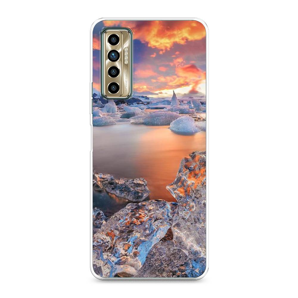 

Чехол для Tecno Camon 17P "Ледники", Синий;оранжевый, 300150-2