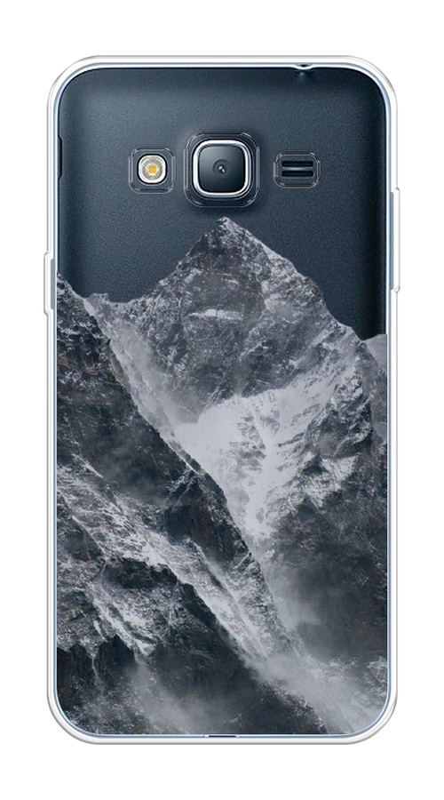 

Чехол на Samsung Galaxy J3 2016 "Горы арт 4", Серый;бежевый, 22450-2