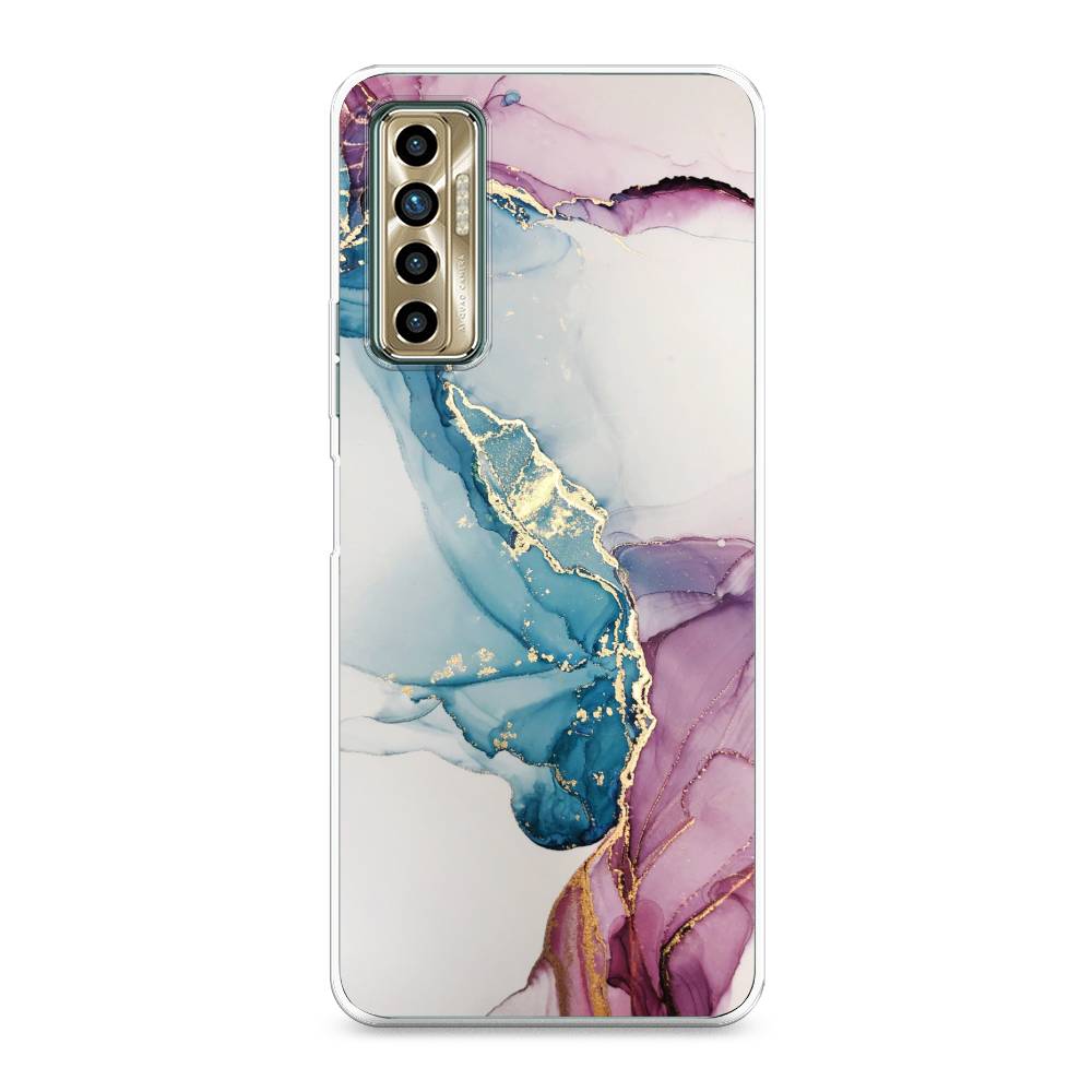 

Чехол для Tecno Camon 17P "Розовые разводы рисунок", 300150-3
