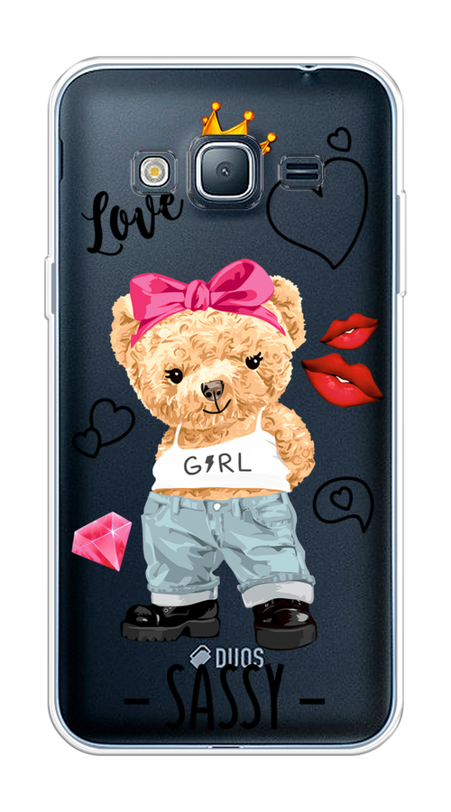 

Чехол на Samsung Galaxy J3 2016 "Sugar Mommy", Голубой;белый;розовый, 22450-6